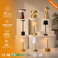 Lampe de table rétro simple, lumineuse au toucher, pour hôtel, bar, café, lampe décorative sans fil, LED rechargeable