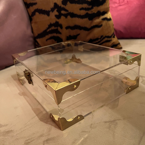 Đẹp rõ ràng Acrylic Kinh Thánh/cuốn sách hộp hiển thị với chốt, Hộp quà tặng - Product Image 4