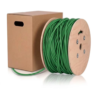 Câble réseau Ethernet LAN en gros avec 305 m (1000 pi) de cuivre nu à 100 % CCA sur bobines en bois Cat5e UTP FTP SFTP Cat 5e extérieur