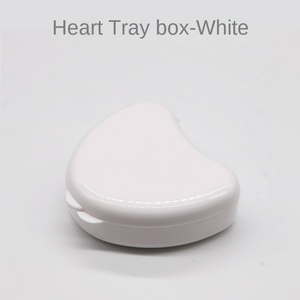 Wholesale Cute Small Heart-Shaped Denture Tray <b>Box</b> <b>Plastic</b> Dental <b>Storage</b> Container for Cleaning Filling Teeth Equipments Manual - Product Image 6