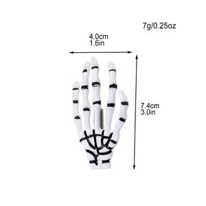 Pince à cheveux en forme de main de squelette d'Halloween, accessoires de fête amusants sur le thème des fantômes - Product Image 2