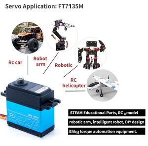 HANHAI FT7135R 35kg.cm High-Speed 360 Degree Continuous Rotation Servo 25T Steel Gear Customizable RC 25T Servo Arm Motors Types - Product Image 6