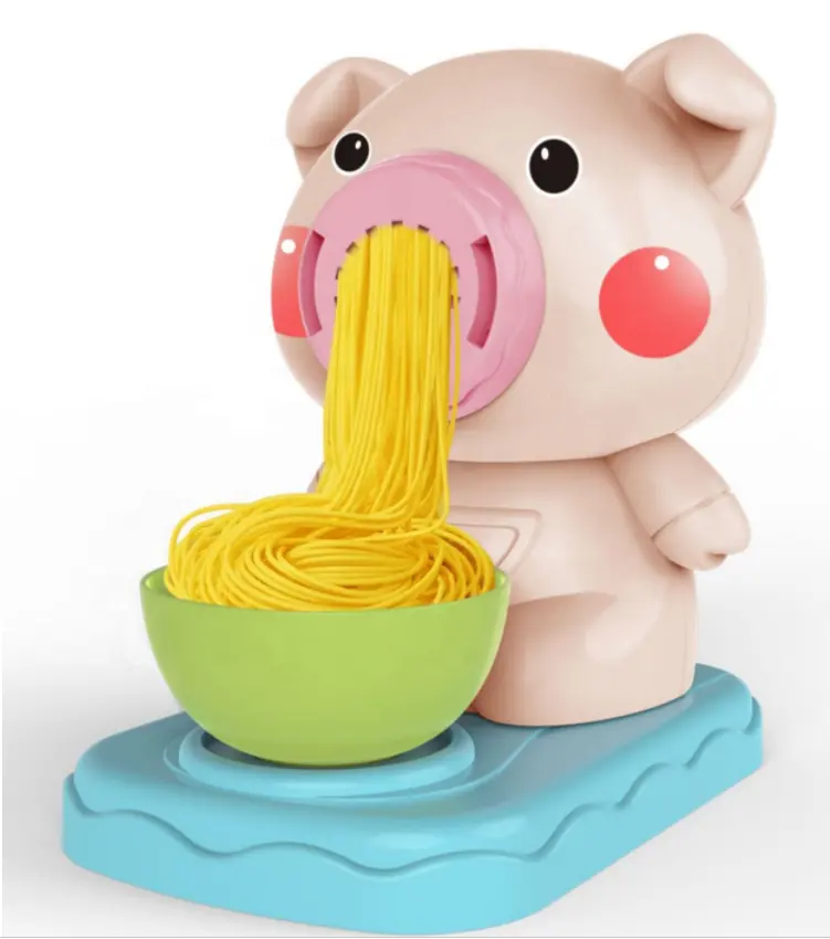 Tagliatelle di maiale del fumetto di migliore qualità promozionale modelli di argilla secca all'aria di modellazione colorata per i bambini