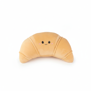 Cuscino Peluche a Forma di Croissant Giallo da 12 Pollici, Morbido e Accogliente Compagno per Divano, Regalo Moderno con Stampa Digitale NYFY-1241 MOQ 100 - Product Image 2