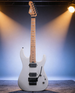 Guitarra Eléctrica Personalizada con Cuerpo de Aliso Sólido, Mástil de Arce Flameado Tostado, Trastes Jumbo de Acero Inoxidable y Trémolo Floyd Rose con Bloqueo - Product Image 1