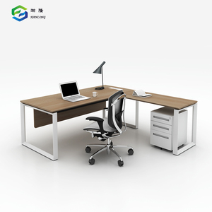 Bureau <span class=keywords><strong>de</strong></span> Secrétaire Extensible Tendance, Grand Bureau d'Ordinateur en Forme <span class=keywords><strong>de</strong></span> L - Product Image 6