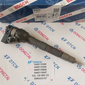Injektor rel umum Diesel asli 0445110368 0445110369 0445110646 0445110647 03L130277Q untuk untuk Audi Seat Skoda Volkswagen - Product Image 1