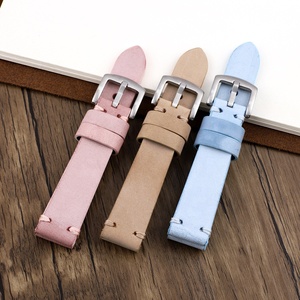 Bracelet en cuir ciré blanc épais de 4 mm, 20 mm/22 mm - Qualité Guangzhou, Vente chaude e-commerce transfrontalier, en stock - Product Image 4