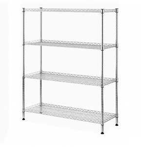 Étagère métallique double face en acier inoxydable 201/304 de haute qualité, à étagères réglables, légère, pour usage industriel - Product Image 1