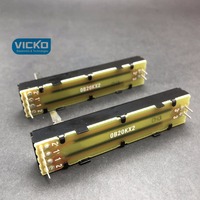 [VK] ALPHA 72MM 7.2CM B20Kx2 B20K arbre 20mm double voie verticale course 45MM RA45D2F-211 0b20kx2 diapositive potentiomètre