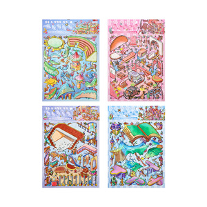 3 Nhãn dán sáng tạo thế giới cái/gói dán dán lập thể 3D dán danh lam thắng cảnh lớn lập thể - Product Image 5