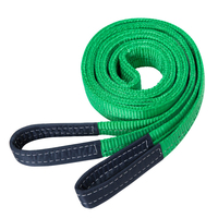 Correa de eslinga de elevación de varios colores 1T-10T correas Cadena de eslinga de elevación eslingas de cinta de ojo plano