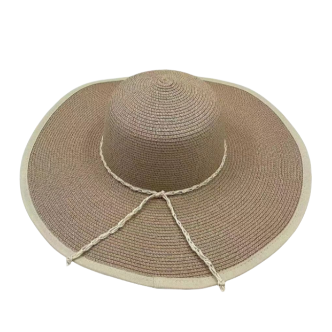 Factory Wholesale Ladies Wide Brim Straw Fedora Hats Summer Travel