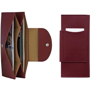 Cartera de golf de doble capa estilo japonés y coreano, en stock, sencilla, de cuero PU, para pasaporte, tarjetas, monedas. - Product Image 5