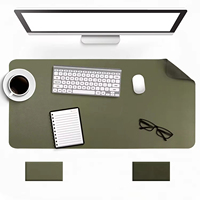 Tapis de bureau rectangulaire classique minimaliste en cuir PU, personnalisable avec logo, écologique, épaisseur 2 mm, vente en gros