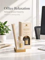 Lots de diffuseurs à bâtonnets en gros avec huile parfumée naturelle et bâtonnets en rotin pour assainisseur d'air maison et hôtel