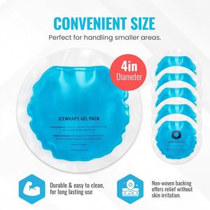 Compresas de Hielo Redondas Reutilizables y Prácticas para el Tratamiento de Lesiones, Compresas de Gel Frío y Caliente, Compresas para el Alivio del Dolor - Product Image 1
