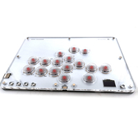 Manette Mini Portable Hitbox pour Console, Conception à Grands Boutons, Mécanique USB PC pour Jeux de Combat d'Arcade PS4 PS5, Version Anglaise