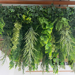 Cây treo tường nhân tạo phong cách rừng nhiệt đới, thiết kế mới, tường cỏ xanh trang trí nhà cửa ngoài trời, dùng cho đám cưới và các dịp khác - Product Image 4