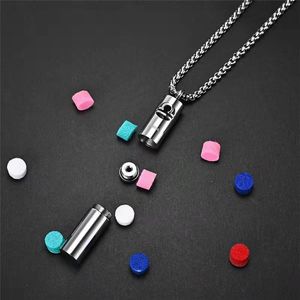 Collier flacon de parfum Constellations en acier inoxydable, creux, pour aromathérapie, collier pull polyvalent pour huiles essentielles, simple, pour <span class=keywords><strong>homme</strong></span> - Product Image 3