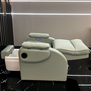 Sillón de Pedicura con Colores Personalizados, Relajación, Masaje, Reclinable, Spa de Pies Moderno para Salón de Belleza, Hecho de Cuero Sintético y Acero Inoxidable - Product Image 2