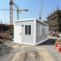 Bureau temporaire de chantier, installation rapide, maison préfabriquée modulaire en panneaux sandwich modernes, conteneur détachable