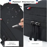 Sac de transport pour ordinateur portable Microsoft Surface Pro 11/10/9/8/X/7Plus/7/6/5 avec poignée et bandoulière en polyester