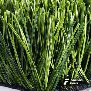 หญ้าเทียม Fuxuan สำหรับสนามฟุตบอลหญ้าเทียมขนาด50-60มม. มีมาตรวัด5/8สองสี - Product Image 3