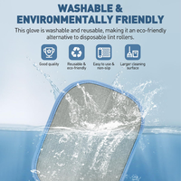 Gant de toilettage pour animaux en alliage d'aluminium durable de haute qualité, brosse magique électrostatique pour chiens et chats, usage intérieur, meubles