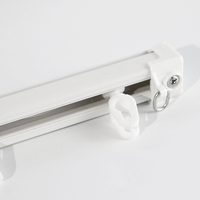 Rail de rideau électrique numérique de luxe à double voie en alliage d'aluminium, fixation au plafond pour balcon