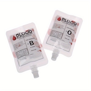 Bolsa de Plástico Creativa con Forma de Bolsa de Sangre para Envasado de Jugos Energéticos de Halloween, con Orificio para Colgar, para Bebidas de Fiesta <span class=keywords><strong>y</strong></span> Almacenamiento de Bebidas - Product Image 6