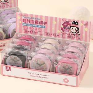 Réveil de bureau miniature haut de gamme pour enfants, motif dessin animé mignon, pour garçons et filles, rose silencieux avec mouvement des secondes fluide - Product Image 6