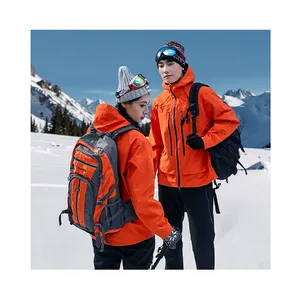 Lightweight Men Women Hiking Windproof Windbreaker Outdoor Full Zipper Camping Sportswear Waterproof Hooded Hard Shell Jacket