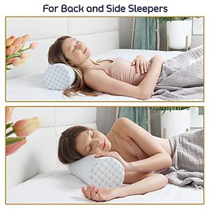 Cuscino Cervicale <span class=keywords><strong>Grigio</strong></span> in Memory Foam 3D Traspirante con Controllo Climatico per il Sonno - Product Image 4