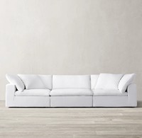 Canapé nuage BTFS009 de style moderne et minimaliste pour salon, avec rembourrage en mousse haute densité et duvet, idéal pour villa et grand appartement.