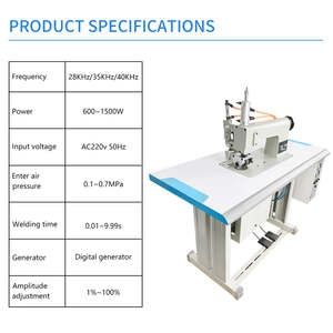 Machine à coudre à dentelle ultrasonique entièrement automatique à grande vitesse |   Équipement de coupe et de <span class=keywords><strong>couture</strong></span> sans aiguille sans fil - Product Image 4