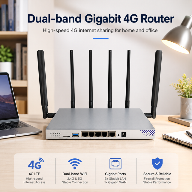Ac1200 Wireless Router 4G Dual SIM 4g Lte Openwrt Gigabit Wireless Router Dual Band Router 3g Lte Cpe Wifi With Sim Card Slot