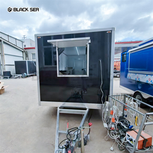 Blackser 5.7m thép không gỉ truy cập xe tải thực phẩm di động với tủ lạnh & Vỉ nướng cho các nhà cung cấp đường phố - Product Image 2