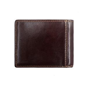 AndoBag Portefeuille court pour homme en cuir de vache véritable, pochette tendance super stylée, porte-passeport, porte-cartes multifonction - Product Image 2