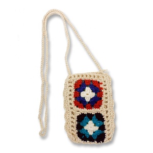 <span class=keywords><strong>Bolso</strong></span> cruzado de punto hecho a mano <span class=keywords><strong>para</strong></span> teléfono móvil, bandolera pequeña de ganchillo - Product Image 6