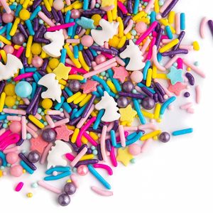 Mélange de vermicelles comestibles <span class=keywords><strong>licorne</strong></span> de haute qualité, multicolores pastel, têtes de <span class=keywords><strong>licorne</strong></span>, étoiles, perles de sucre, décorations comestibles - Product Image 6