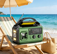 Radio d'urgence 20000MAH, radio solaire AM/FM/WB, radio à manivelle, radio avec lampe torche rechargeable