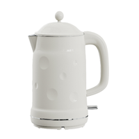 Bouilloire électrique sans fil à double paroi de 1,8 L, 1500 W, ébullition rapide, arrêt automatique, base rotative à 360°, utilisation hôtelière et domestique