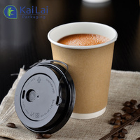 Gobelets en papier à double paroi imprimés, personnalisables et colorés, pour café à emporter, 8oz, 10oz, 12oz, 16oz – Vente chaude