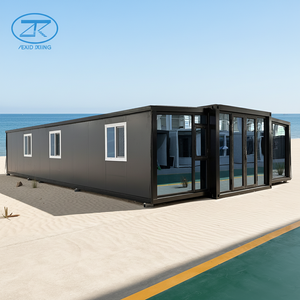 Casa Prefabbricata di Lusso di Alta Qualità con 4 Camere da Letto, Modulo Container in Vetro, Strutture in Acciaio da 20ft e 40ft - Product Image 1