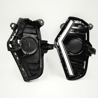 Feux de jour LED DRL pour Toyota RAV4 2019 2020 2021 2022, blancs, avec clignotants jaunes et trou pour feux antibrouillard