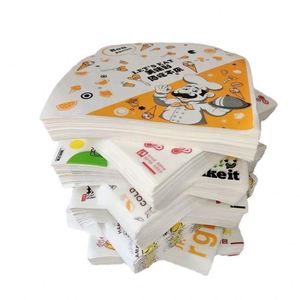 Papiers d'emballage personnalisés épais en kraft brun pour sandwichs, pains, charcuteries, et feuilles de papier ciré pour paniers alimentaires - Product Image 6