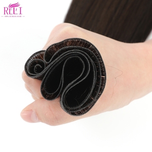 ผมแท้รัสเซีย Ruili แบบ Double Drawn หนึ่งชิ้นต่อหนึ่งหัว น้ำหนัก 50 กรัม เกรด 12A Remy  แบบใหม่ถักด้วยมือ  เนื้อผมนุ่มสลวยตรงแบบ Silky Straight สำหรับต่อผม - Product Image 5