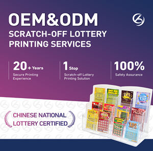 Bon personnalisé papier gros billet de <span class=keywords><strong>Loto</strong></span> carte à gratter carte de loterie billet de jeu gros gain d'argent - Product Image 5