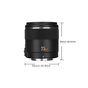 เลนส์ YONGNUO YN25 25 มม. F1.7M 25 มม. STM สำหรับกล้อง <span class=keywords><strong>Panasonic</strong></span> และ Olympus M4/3 Mount G95 GF9 GX9 มาโคร 4/3 รูรับแสงกว้าง เลนส์กล้องแบบ AF - Product Image 2